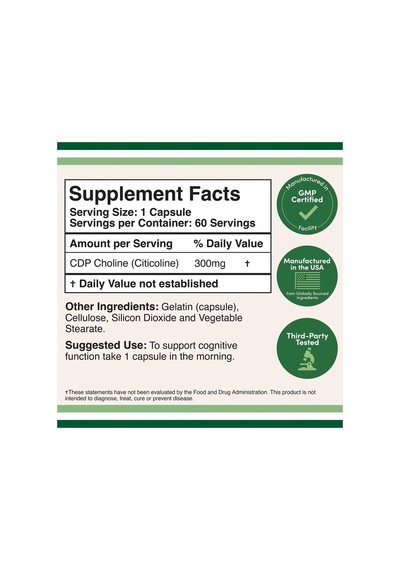 Cdp Choline 300 Mg 60 Kapsül