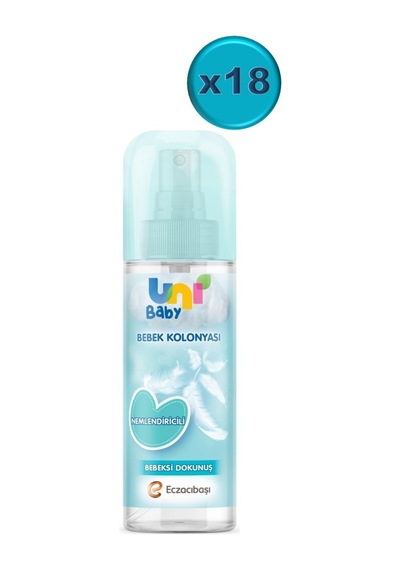 Uni Baby Bebek Kolonyası 150 Ml Nemlendiricili Bebeksi Dokunuş 18 Adet
