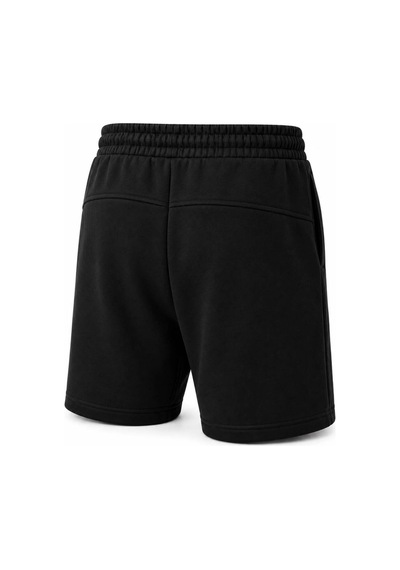 Hzr Wear Erkek Regular Fit Rahat Kesim %100 Pamuk Hafif Kalın Beli Bağcıklı Şort Siyah