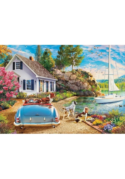 Ks Games 2000 Parça Tekne Ve Sevimli Köpekler Puzzle - Angelo Bonito