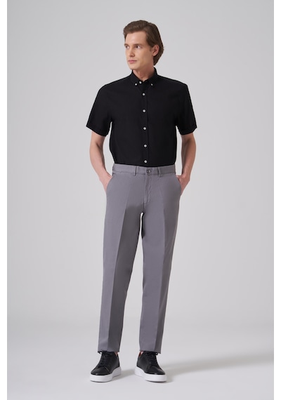 Morven Erkek Gri Pamuk Trend Dynamic Fit Chino Pantolon 26ms003016100 Gri