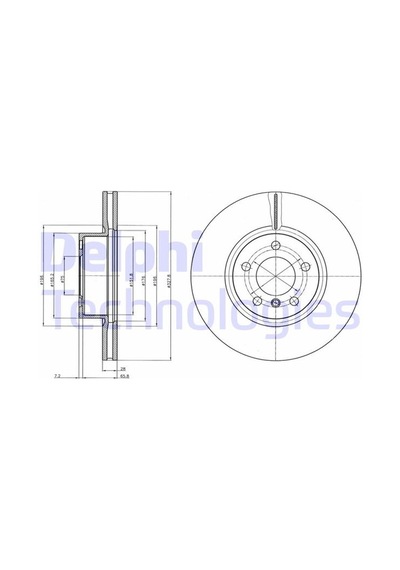 Delphı Fren Dıskı On Bmw F25 F26 Bg9108 34106879122