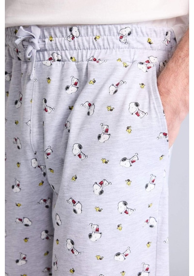 Defacto Snoopy New Regular Fıt Kısa Kollu 2li Takım H8534ax26smer105 Ekru-er105