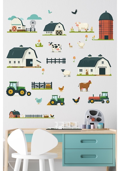 Çiftlik Temalı Çocuk Odası Sticker Seti