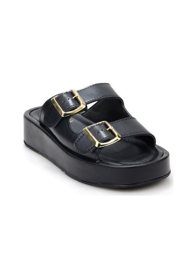 Aryan 83-608 Kadın Günlük Comfort Terlik Siyah