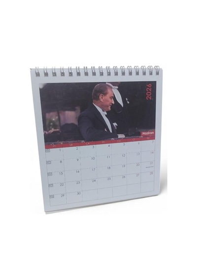 2026 Kare Masa Takvimi, Atatürk, Çok Renkli