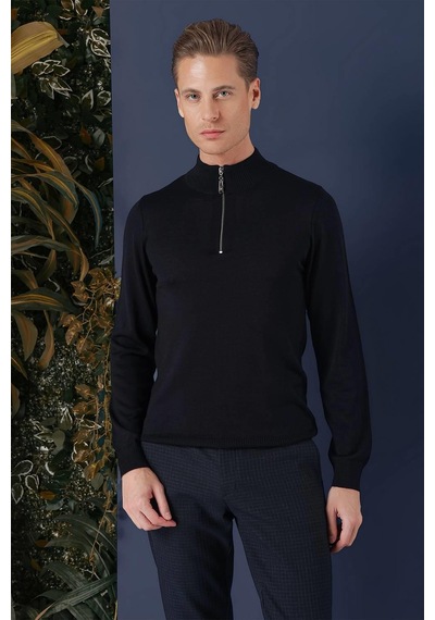 Efor Tr 861 Slim Fit Lacivert Klasik Triko Lacivert