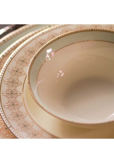 Korkmaz Bone Porselen Yemek Takımı A8176 Imperial 92 Parça