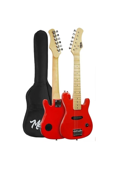 Midex Ceg-30rd 4-6 Yaş Çocuklar İçin Amfili Full 1/4 30 İnç Elektro Gitar Seti Red