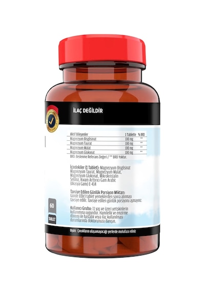 Magnezyum Elementleri Complex 400 MG 60  Tablet