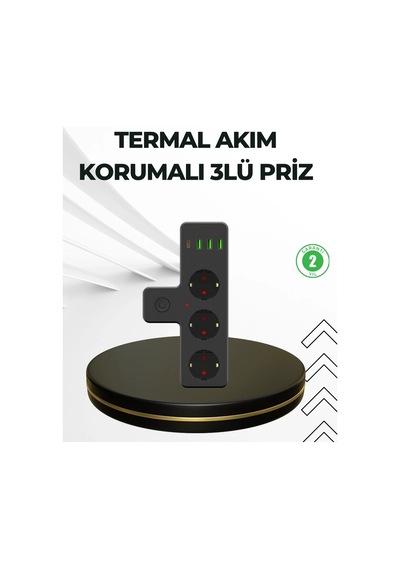 Masa Üstü Çoklu Priz Usb Ve Type-c Çıkışlı Güç Dağıtıcı 1