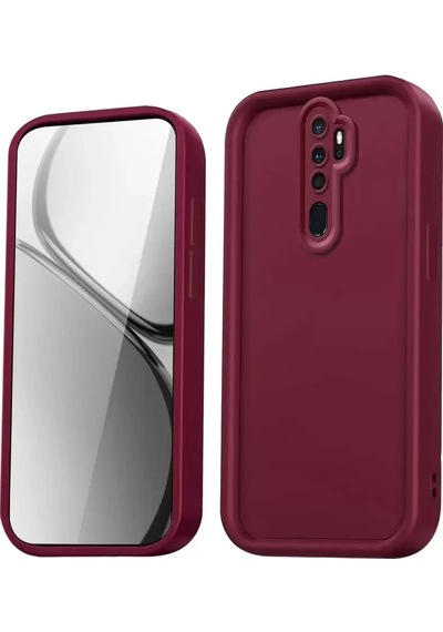 Xiaomi Redmi Note 8 Pro Kılıf Viera Silikon - Bordo -