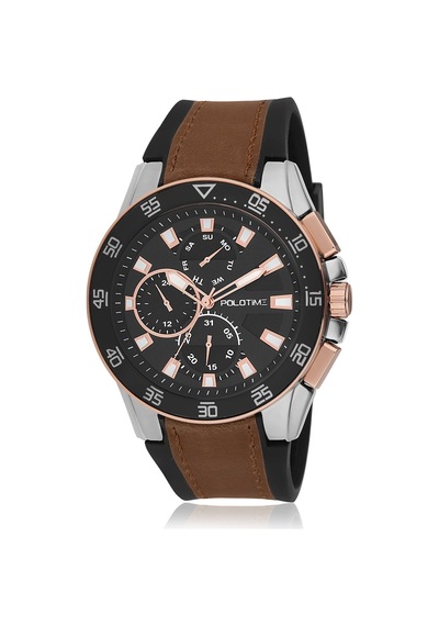 Polotıme 13835 Multifunctional Silikon Erkek Kol Saati Taba - 100499965 Rose Gold