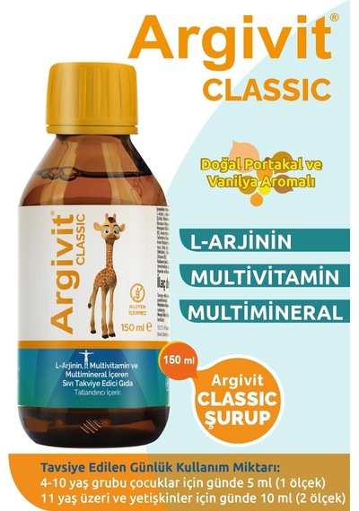 Argivit Classic Multivitamin 150 Ml Şurup 2 Adet