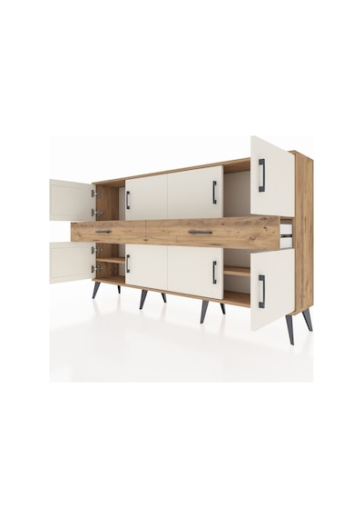 Arges Konsol 4 Raflı 2 Çekmeceli 8 Kapaklı 176x30x99 Çam-aytaşı/ç Çam-aytaşı/çam Arges Konsol 4 Raflı 2 Çekmeceli 8 Kapaklı 176x30x99 Çam-aytaşı/ç Çam-aytaşı/çam