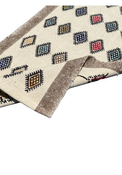 El Dokuma %100 Yün Küçük Kilim 67x108 Karışık Renkli Yün Kilim