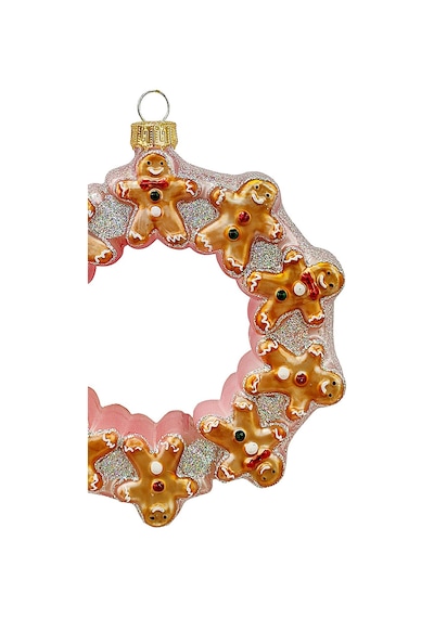 Diamond Kurabiye Adam Cam Yılbaşı Süsü 12 Cm