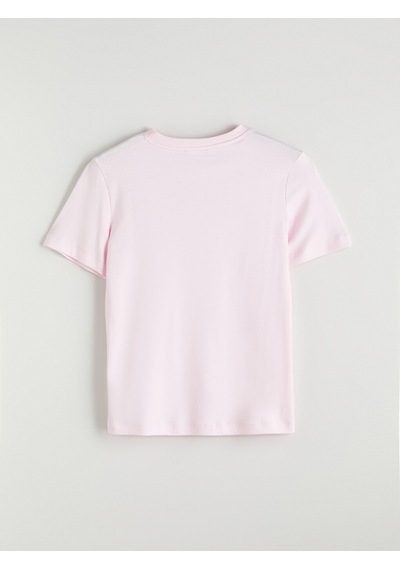Lcw Comfort Pembe %100 Pamuklu Kadın Tişört