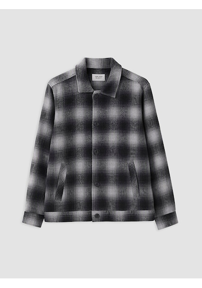 Lcw Vision Siyah Regular Fit Ekose Erkek Oduncu Gömlek