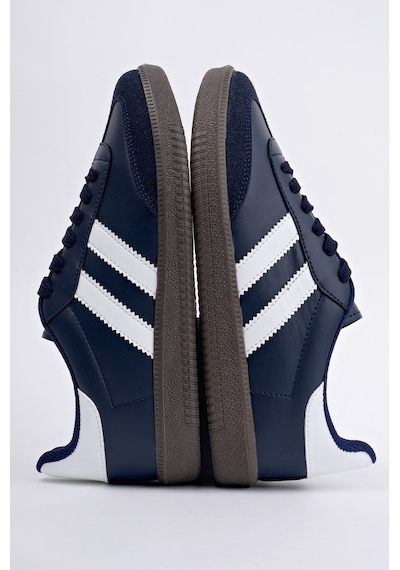 Muggo Gordon Unisex Ortopedik Günlük Garantili Bağcıklı Yürüyüş Koşu Sneaker Spor Ayakkabı Lacivert