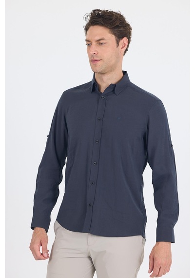 İmza Koyu Antrasit Kısalabilir Kol Smart Biritli Yaka Cepsiz Slim Fit Gömlek 1004250224 Koyu Antrasit İmza Koyu Antrasit Kısalabilir Kol Smart Biritli Yaka Cepsiz Slim Fit Gömlek 1004250224 Koyu Antrasit