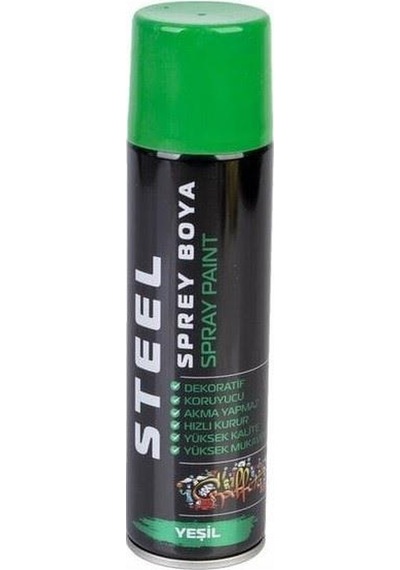 Steel Sprey Boya Yeşil 200ml 3421