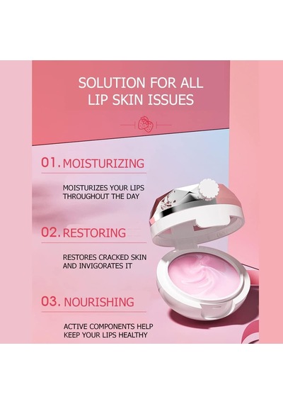 Lip Therapy Çilekli Gece Gündüz Dudak Maskesi 13 Gr, Mın298
