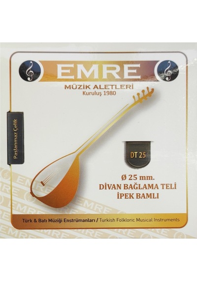 Emre 0.25 Divan Bağlama Teli Bambam Lı Takım Tel 025