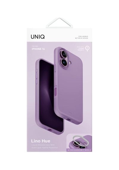 Apple Uyumlu iPhone 16 Lino Hue Serisi Magsafe Özellikli Magclick Hibrit Silikon Silicore Koruyucu Kılıf Purple Apple Uyumlu iPhone 16 Lino Hue Serisi Magsafe Özellikli Magclick Hibrit Silikon Silicore Koruyucu Kılıf Purple