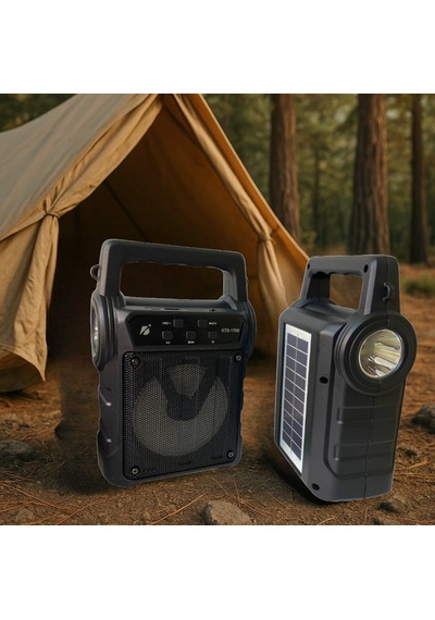 Ktf1706 Camping Outdoor Bluetooth Hoparlör Solar Enerji Panelli
