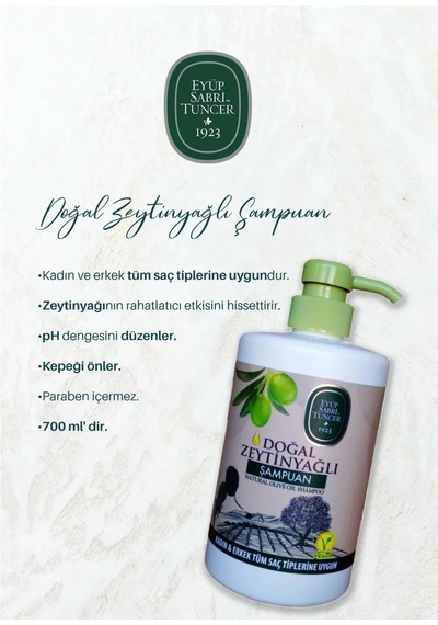6 Al 5 Öde Eyüp Sabri Tuncer Doğal Zeytinyağlı Şampuan 700 Ml Ve Rosıe