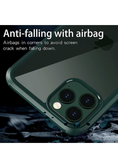 Apple Uyumlu  iPhone 11 Pro Max Kilif 360 Tam Koruma Ön Ve Arkasi Camli 495629592