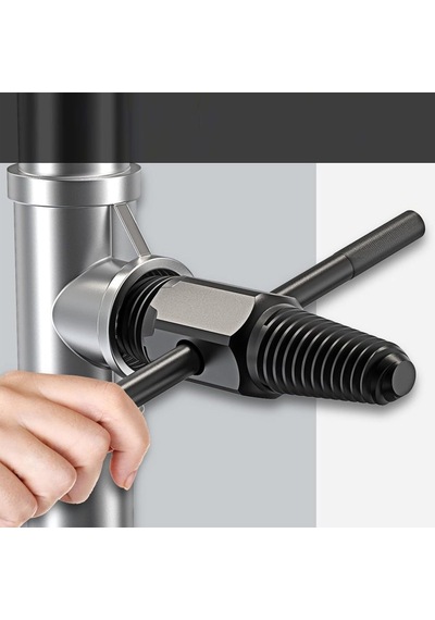 Aee Ters Dişli Kılavuz Boru Sökme Aparatı 1/2" Ve 3/4" Hasarlı Paslı Boru &amp Kırık Vida Çıkarıcı Sp