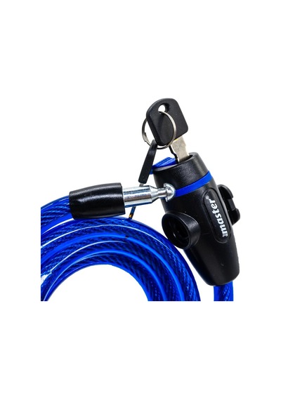 Master 500945 Anahtarlı Bisiklet Kilidi 12mm X 150cm Çok Renkli