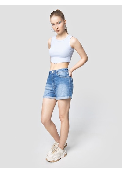 LOFT Crop Kadın Atlet Lf2031991 Q1.v1 Açık Mavi