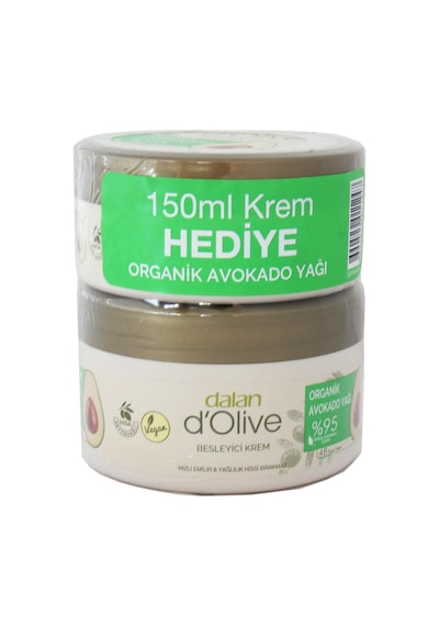 Dalan D'olive Besleyici Organik Avokado Yağlı Krem 250 ML + Avokado Yağlı Krem 150 ML