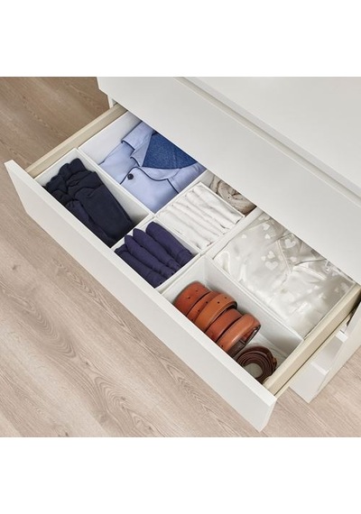 Ikea Skubb Kutu Seti, Beyaz, 6 Parça