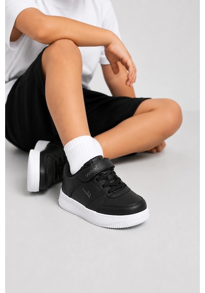 Ht Hotin Monaco Hafif Ve Konforlu Unisex Casual Çocuk Spor Ayakkabı Siyah-beyaz SİYAH-BEYAZ