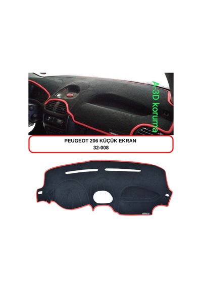 PEUGEOT 206 KÜÇÜK EKRAN TORPİDO  KORUMASI / HALISI / ÖRTÜSÜ