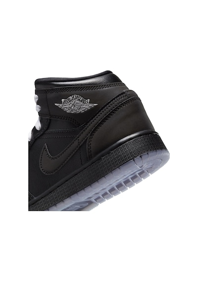 Nike Air Jordan 1 Mid Bg Çocuk Basketbol Ayakkabısı Siyah