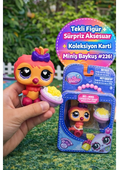 Littlest Pet Shop Seri 4 Tekli Figür Miniş Baykuş 226 Sürpriz Aksesuarlı Koleksiyonluk Oyuncak Özel