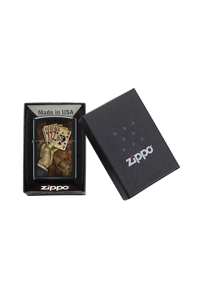 Zippo Dead Man's Hand Dizayn Çakmak Siyah