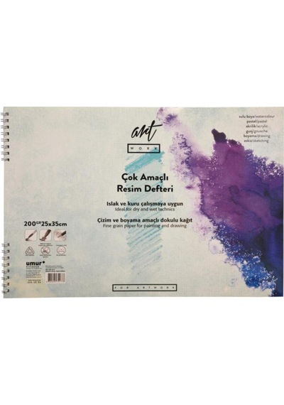 Çok Amaçlı Resim Defteri 200 Gr. 25x35 Cm. 15 Yaprak
