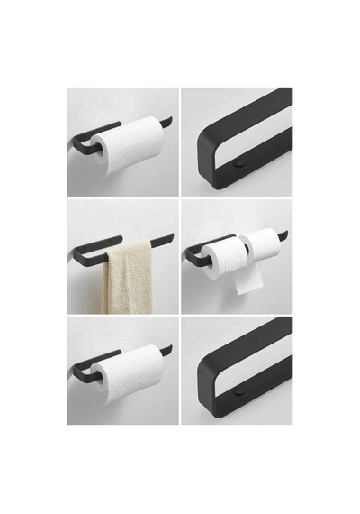 Metal Mat Siyah Havluluk Renkli