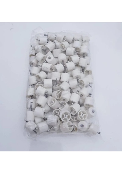 Cateksss Çivili Raf Pimi Beyaz 100 Adet - 24 Lü Paket
