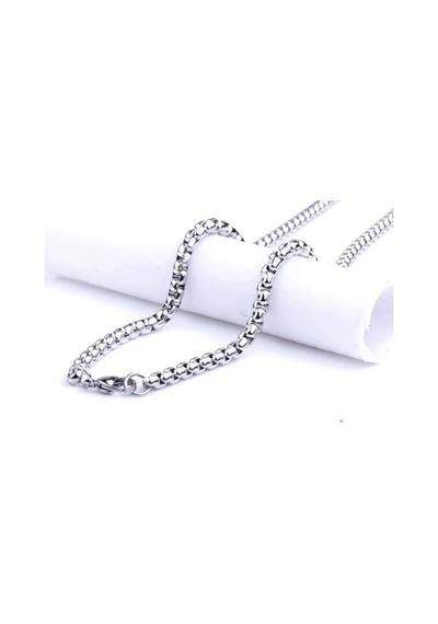 Iç Içe Geçmeli Çelik Erkek Kolye Zincir 3Mm 65Cm