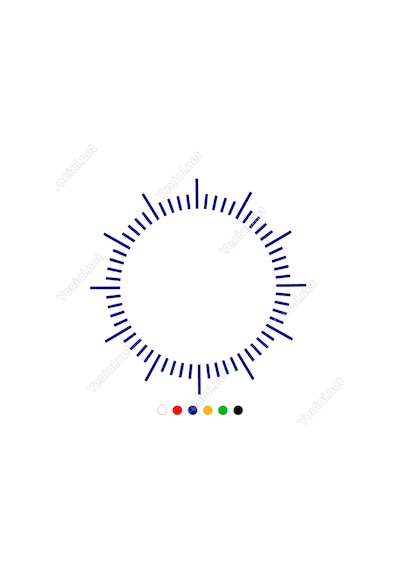 Saat Ve Zaman Çizgilerini Gösteren Çizelge Sticker (367516145)