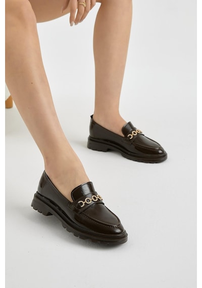 Tonny Black Kalın Poli Taban Zincir Aksesuarlı Kadın Kahve Günlük Loafer Tbfzlcmc115 Kahve Tonny Black Kalın Poli Taban Zincir Aksesuarlı Kadın Kahve Günlük Loafer Tbfzlcmc115 Kahve