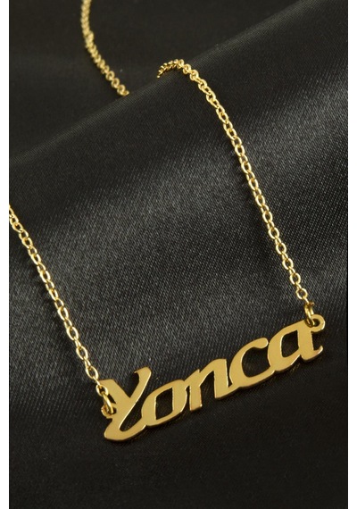 Yonca - 591 - İsimli - Novapazr - Kolye -sarı altın