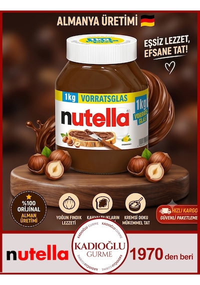 Ferrero Nutella 1000gr Alman Menşei